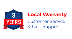 3 Years Local Warranty, Customer Service & Tech Support